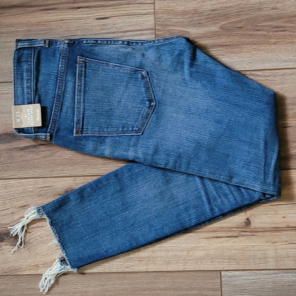 Madewell 9" High-Rise Skinny Crop, Destructed, 25